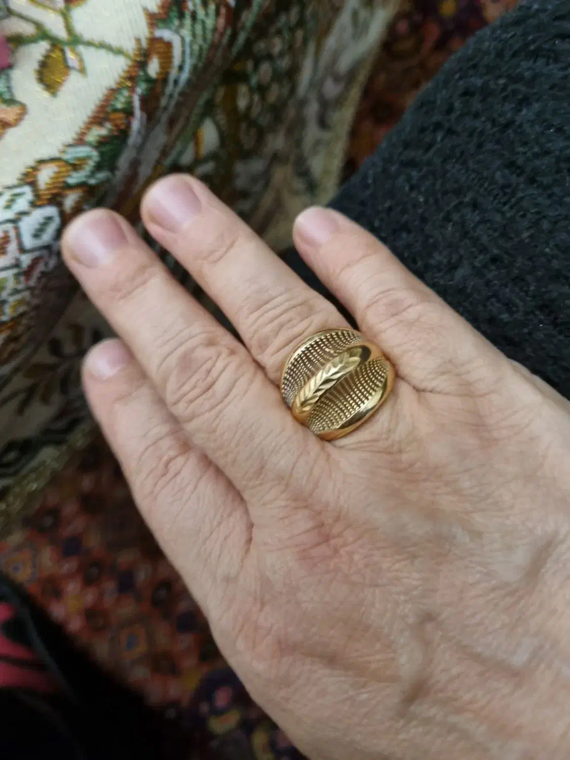 انگشتر طلا روس و نیم ست عقیق طلاروس|جواهرات|اردبیل, |دیوار