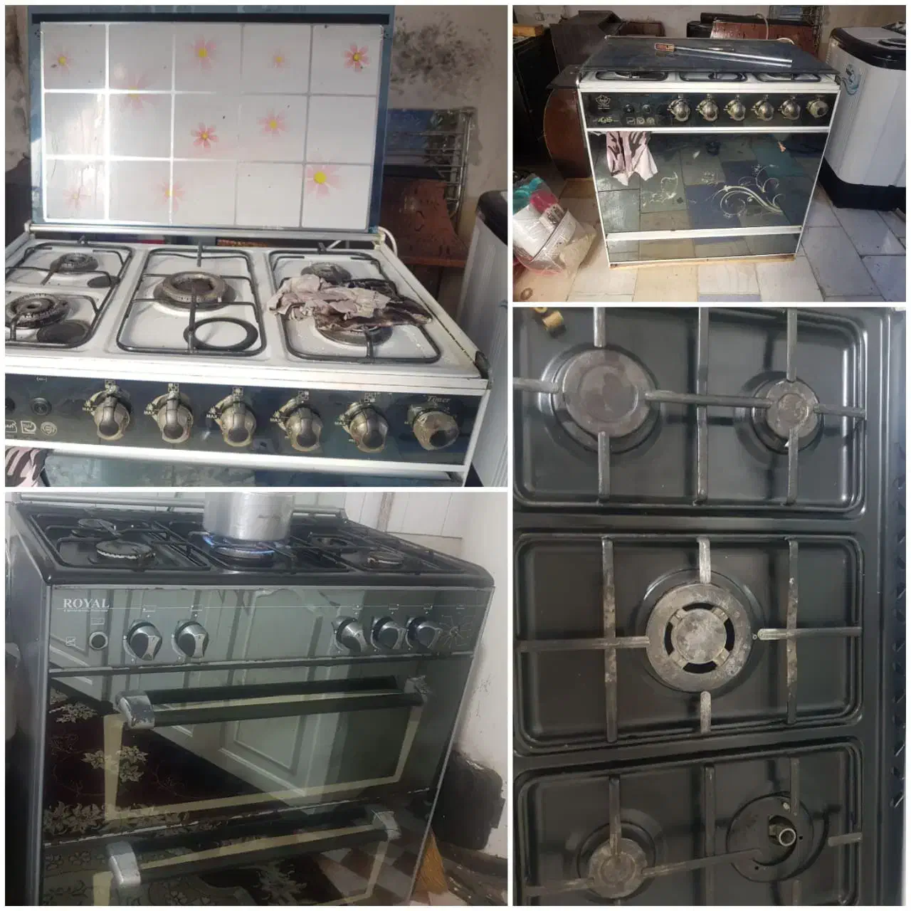 اجاق گاز ۵شعله طرح فر|اجاق گاز و لوازم برقی پخت‌وپز|مشهد, شهید احمدی روشن|دیوار