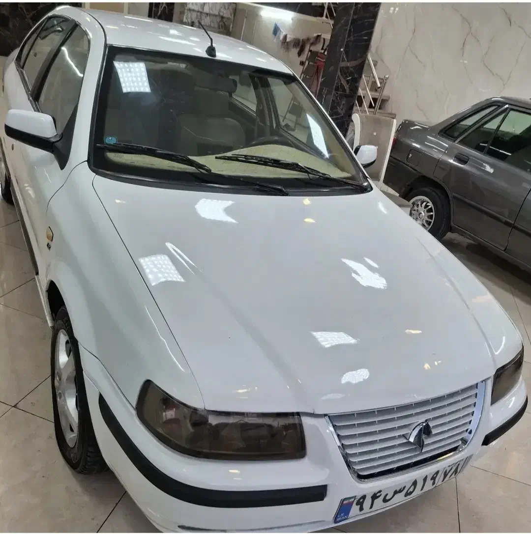 سمند سفید مدل92ای اف سون دوگانه کارخانه .اقساطی|خودرو سواری و وانت|قرچک, مهدیه|دیوار