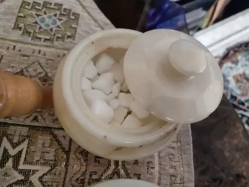 قندان و شکلات خوری سنگ مرمر|کلکسیون اشیاء عتیقه|تهران, تهرانسر شمالی|دیوار