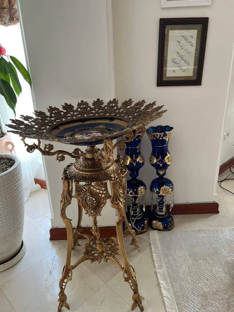 یک جفت لاله طلاکوب|لوستر و چراغ آویز|تهران, سعادتآباد|دیوار