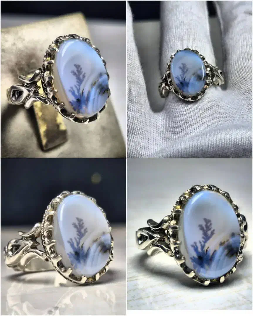 انگشتر نقره انگشتر نقره شجر انگشتر مردانه|جواهرات|عسلویه, |دیوار