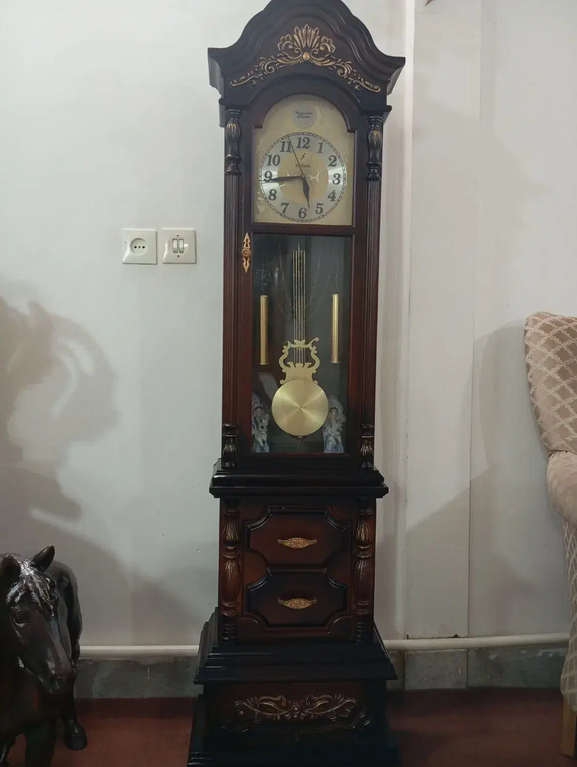 ساعت ایستاده وکشتی دست ساز|ساعت دیواری و تزئینی|ری, فیروزآبادی|دیوار