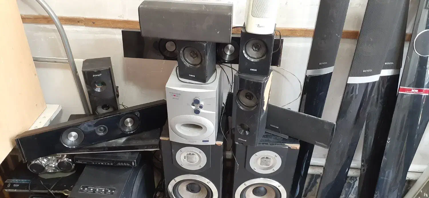 سینما خانواده باند بلند گو. اسپیکر ساپ|سیستم صوتی خانگی|تبریز, |دیوار