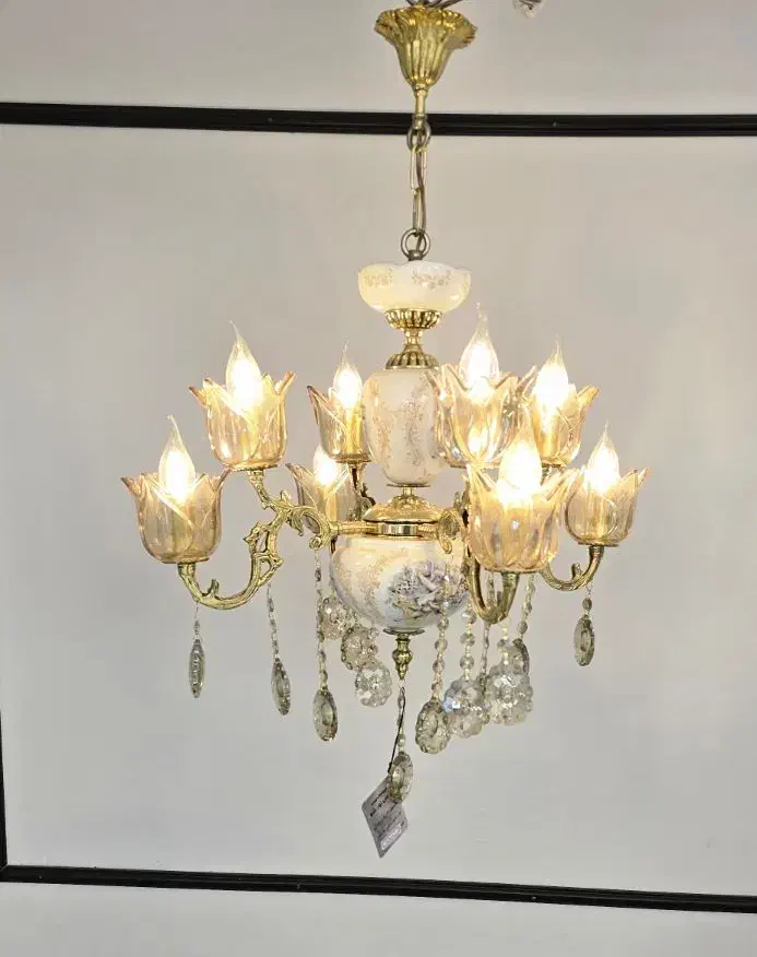 لوستر سرامیک برنج|لوستر و چراغ آویز|فردیس, شهرک ۱۱۰|دیوار