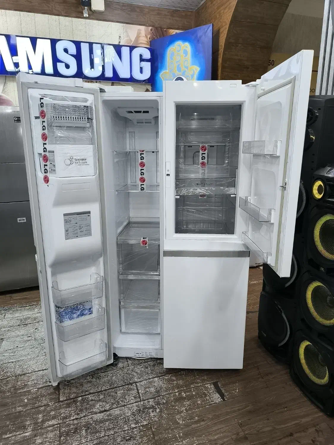 یخچال فریزر ساید بنتلی الجی ۳۳ فوت سفید چرمی|یخچال و فریزر|تهران, امام حسین|دیوار