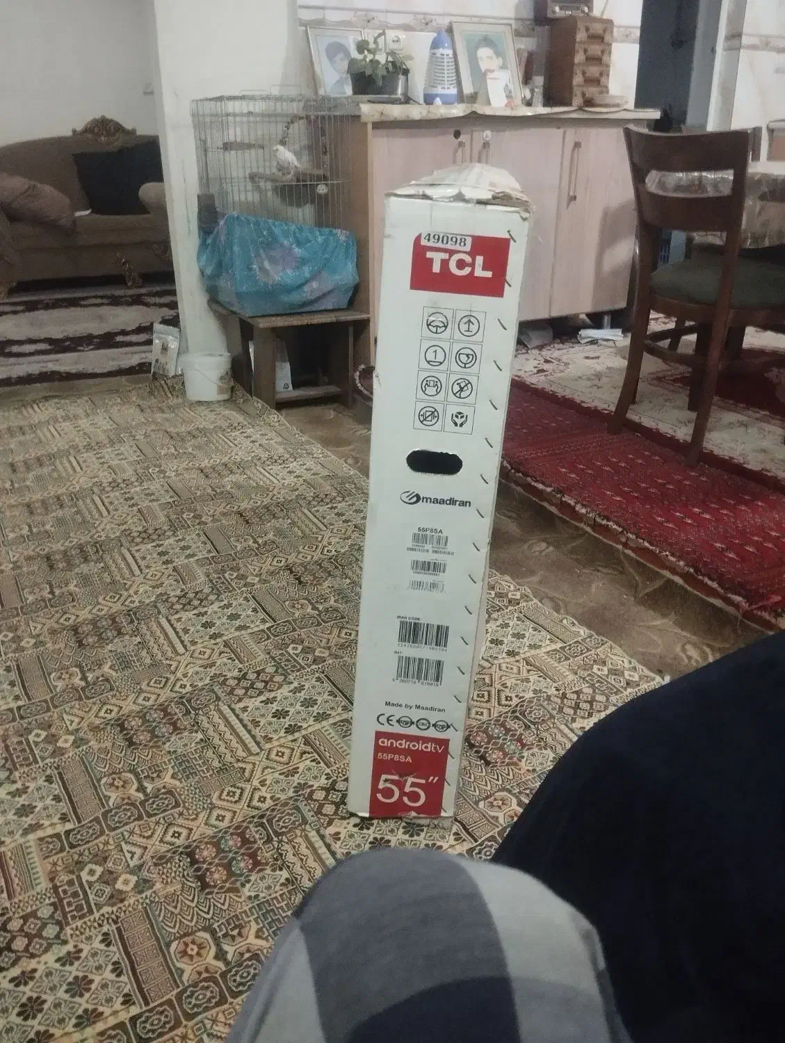 تلویزیون 55تی سی ال ضربه خورده|تلویزیون و پروژکتور|قرچک, میرزائی شمالی|دیوار