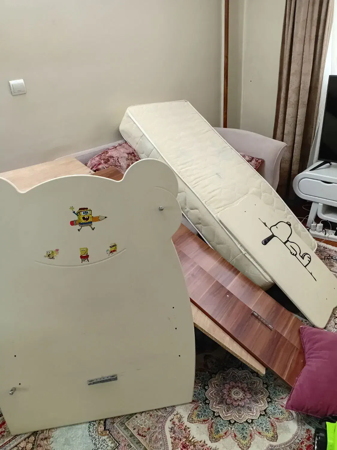 تخت خواب کودک|تخت و سرویس خواب|ری, ولی آباد|دیوار