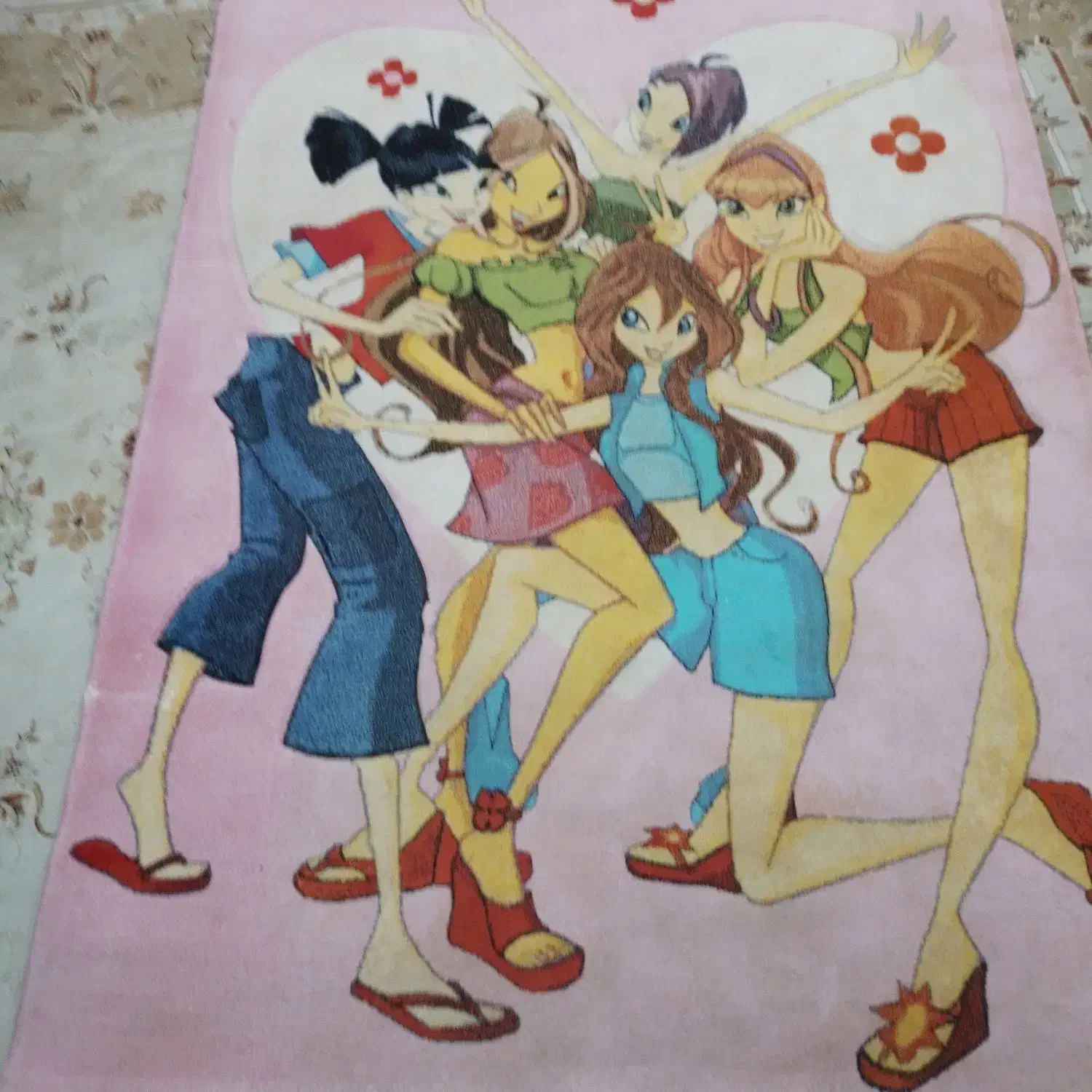 فرش مدل باربی کودک|فرش|لنگرود, |دیوار