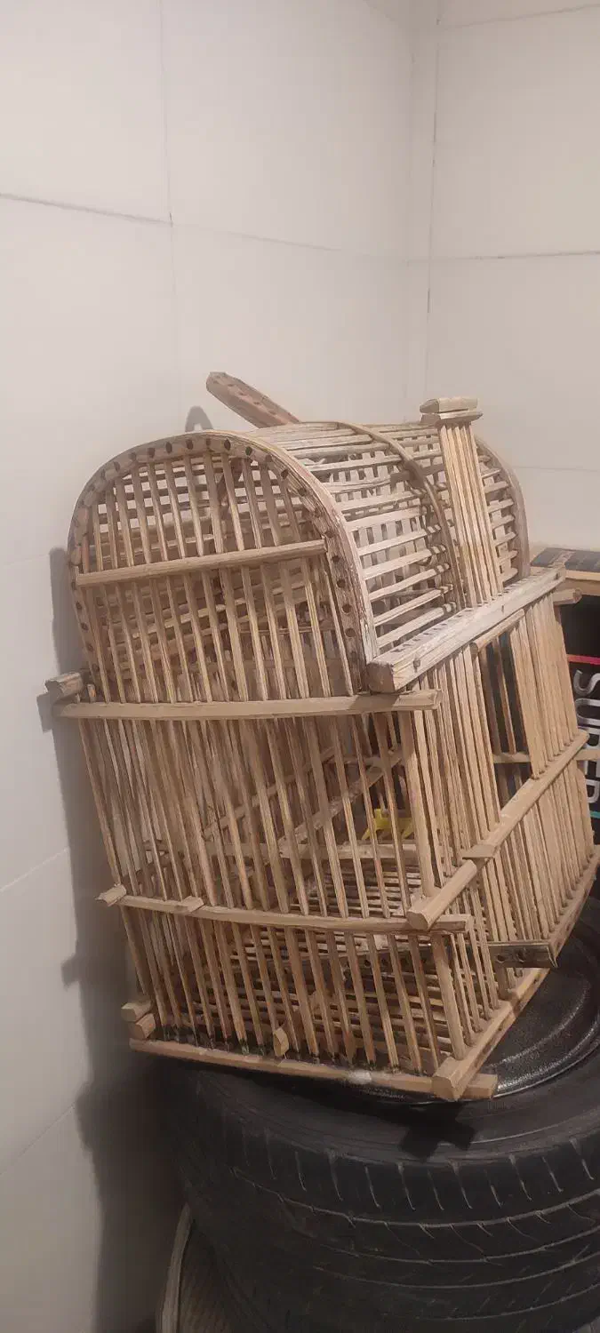قفس پرنده حصیری|لوازم جانبی حیوانات|قم, باجک یک|دیوار