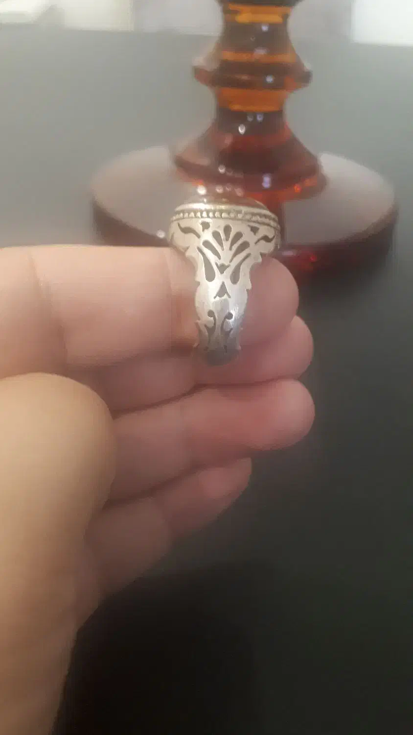 نگین عقیق یمن/ رکاب نقره تراش خراسان|جواهرات|قزوین, |دیوار