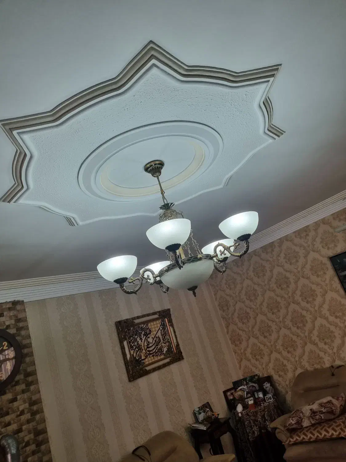 لوستر|لوستر و چراغ آویز|ری, منصوریه منگل|دیوار