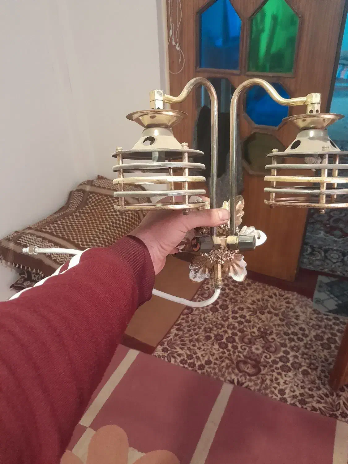 چراغ گازی سعی سالم|لوستر و چراغ آویز|کنگاور, |دیوار