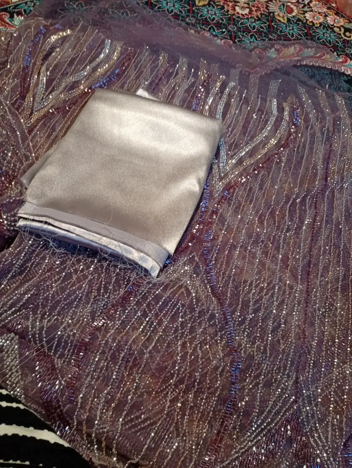 پارچه ملیله دوزی نو|لباس|نوشهر, |دیوار