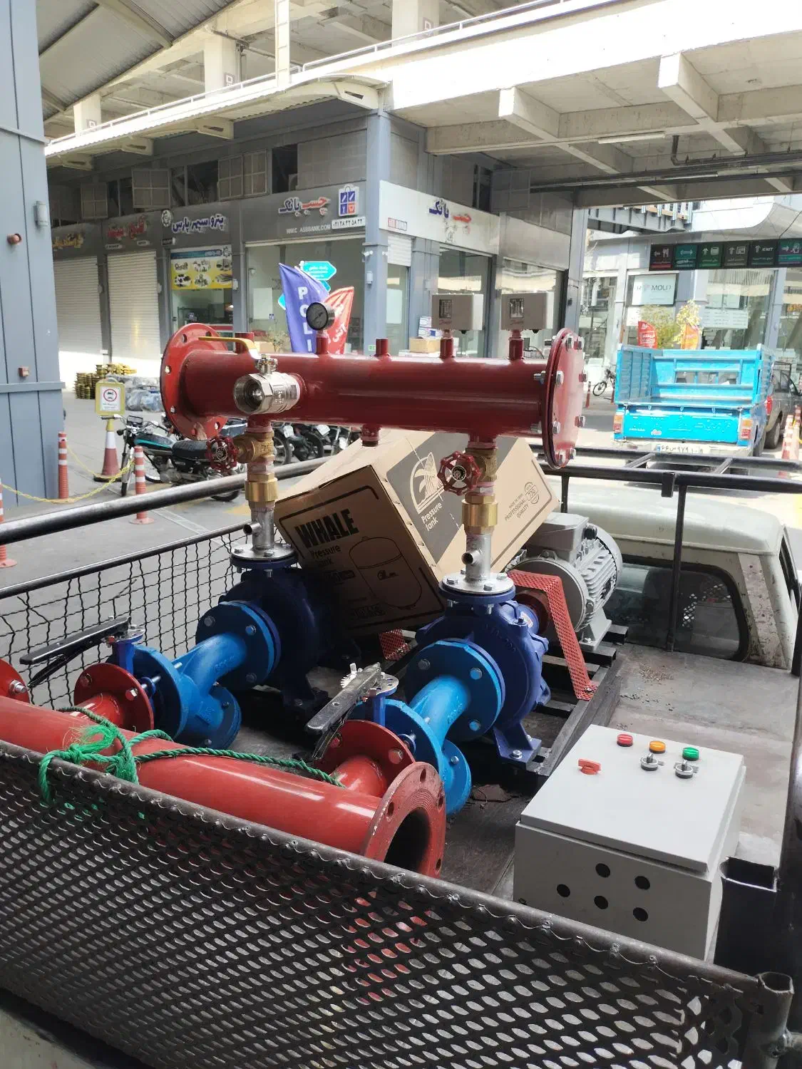 بوستر پمپ سه خط 7.5 HP پمپیران الکتروژن|مصالح و تجهیزات ساختمان|تهران, شادآباد|دیوار
