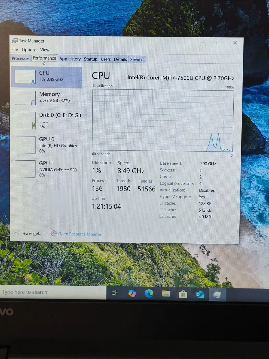 لب تاپ لنوو ideapad320 i7|رایانه همراه|تهران, نیروی هوایی (پیروزی)|دیوار