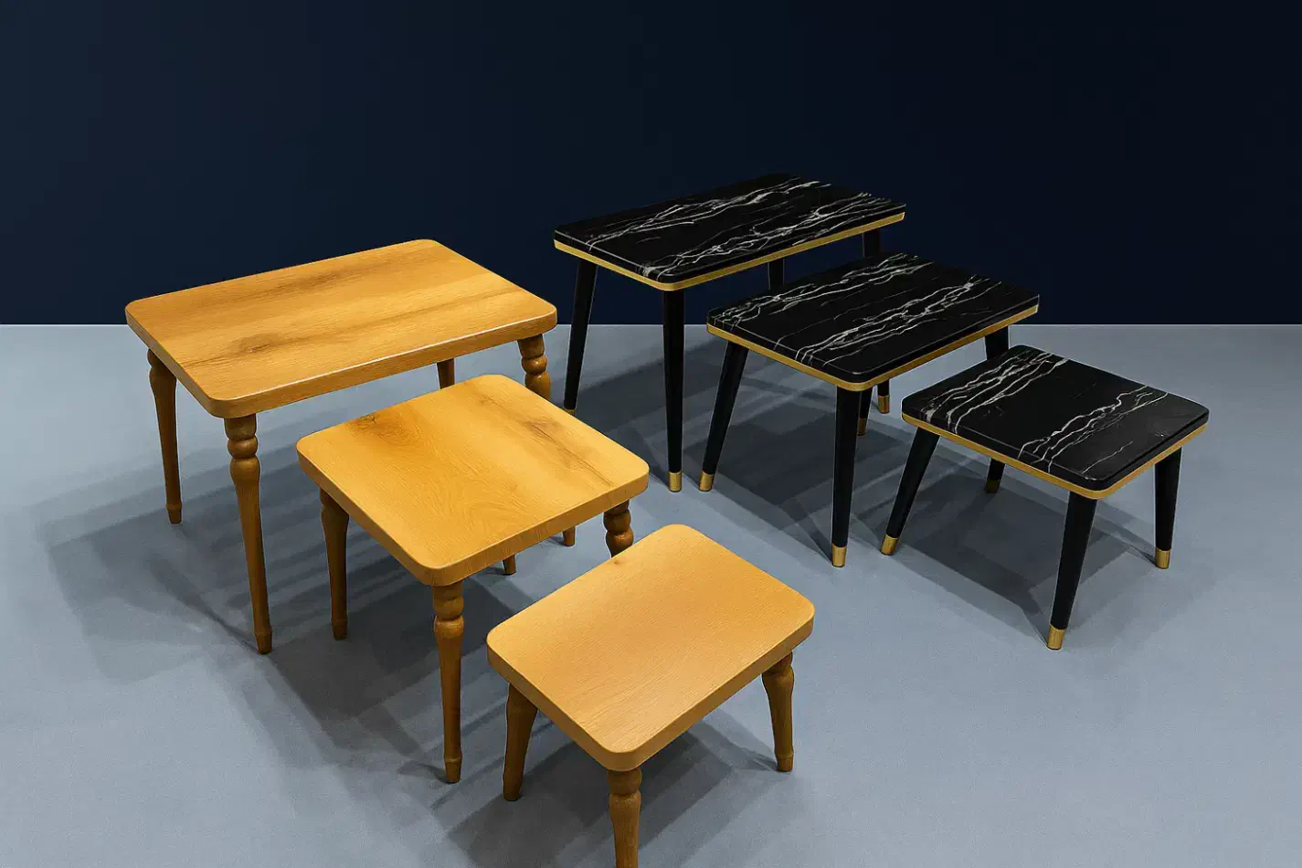 عسلی سه تکه آنتیک|مبلمان خانگی و میز عسلی|قشم, |دیوار