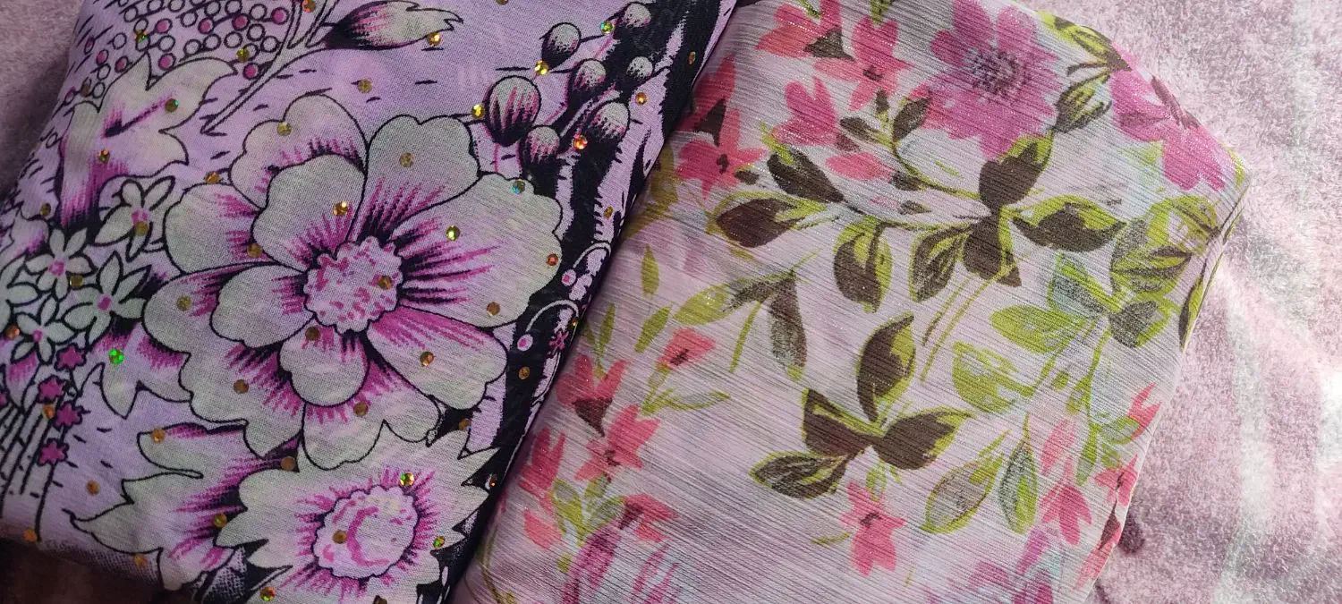 دو عدد چادر جارجت|لباس|چابهار, |دیوار