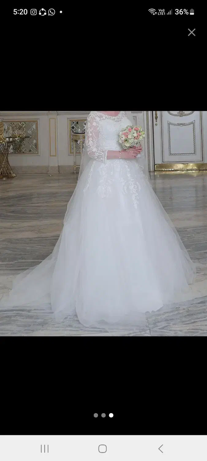 لباس عروس مزون دوخت سایز ۳۸-۴۰|لباس|تهران, سردارجنگل|دیوار