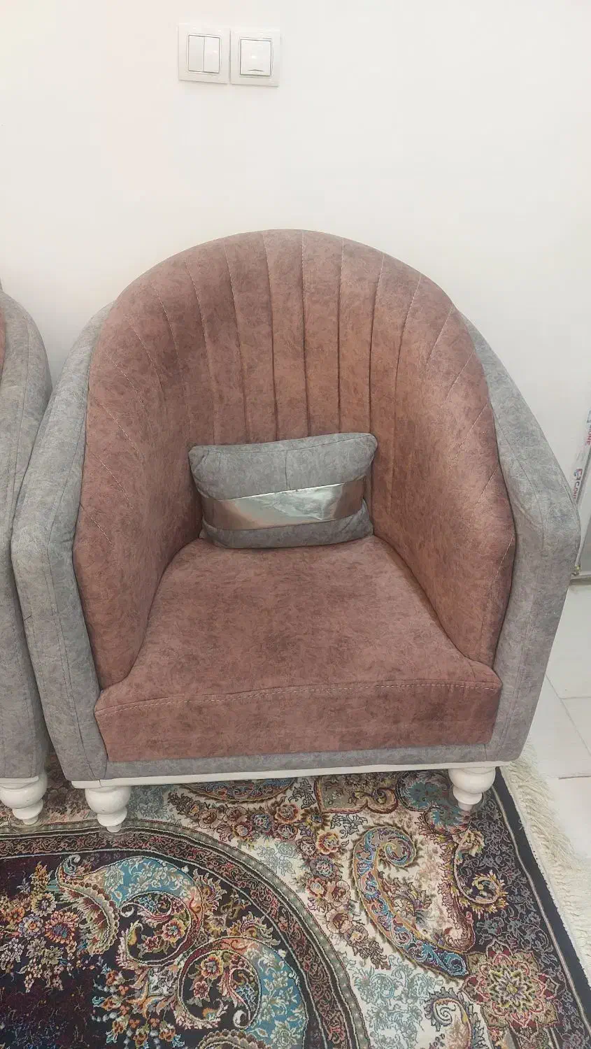 مبل ۸ نفره تمیز پارچه چرکتاب|مبلمان خانگی و میز عسلی|محمدیه-قزوین, |دیوار