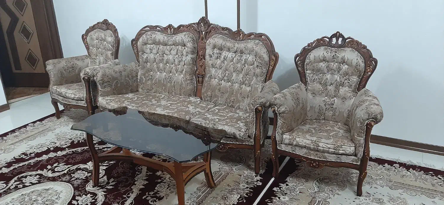 مبل سلطنتی|مبلمان خانگی و میز عسلی|خمینی‌شهر, |دیوار