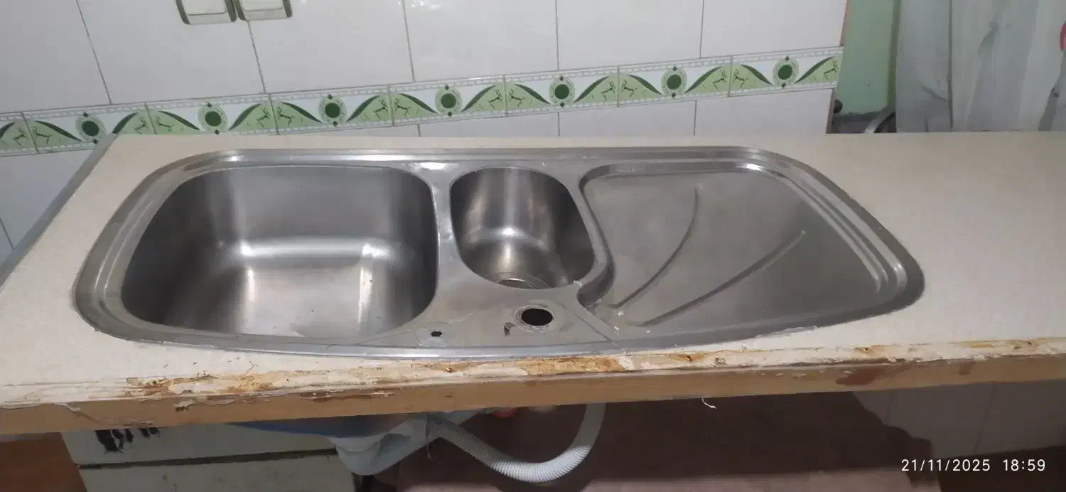 سینک ظرفشویی با صفحه ۲متری|آبچکان و نظمدهنده ظروف|اردبیل, |دیوار