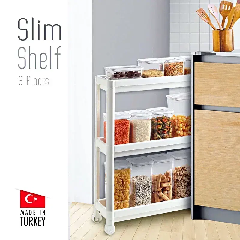 ترولی پلاستیکی سه طبقه|آبچکان و نظمدهنده ظروف|تهران, تهرانپارس غربی|دیوار