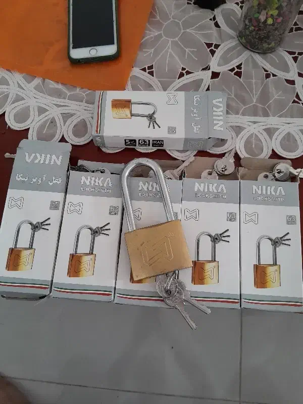 قفل آویز پایه بلند سایز ۶۳ نیکا|ابزارآلات|لنگرود, |دیوار