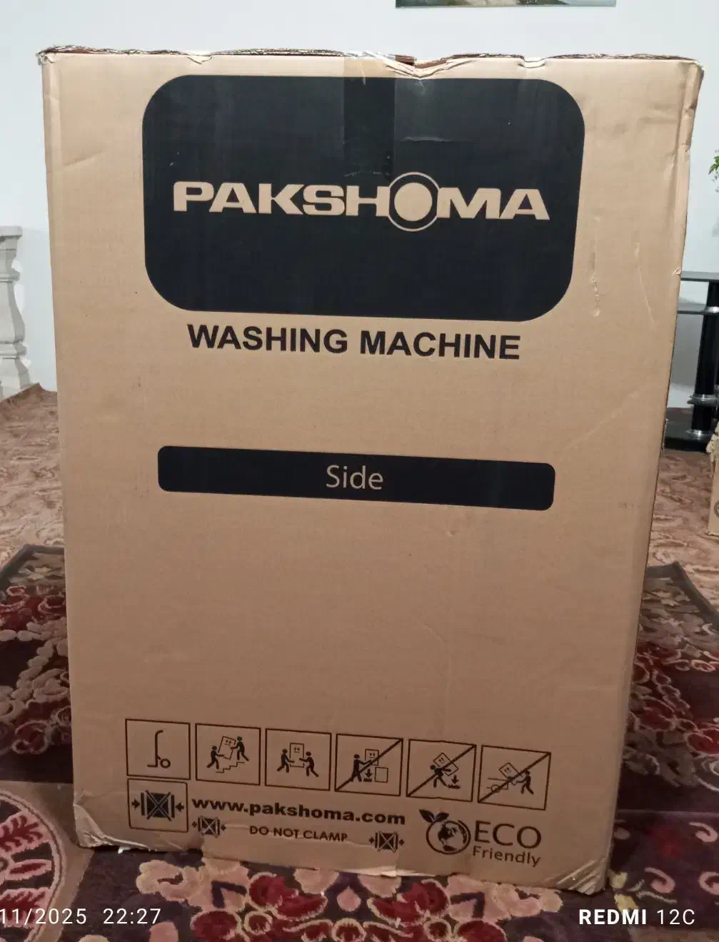 کارتون ماشین لباسشویی پاکشوما ۸کیلویی|ابزارآلات|قم, مهدیه|دیوار