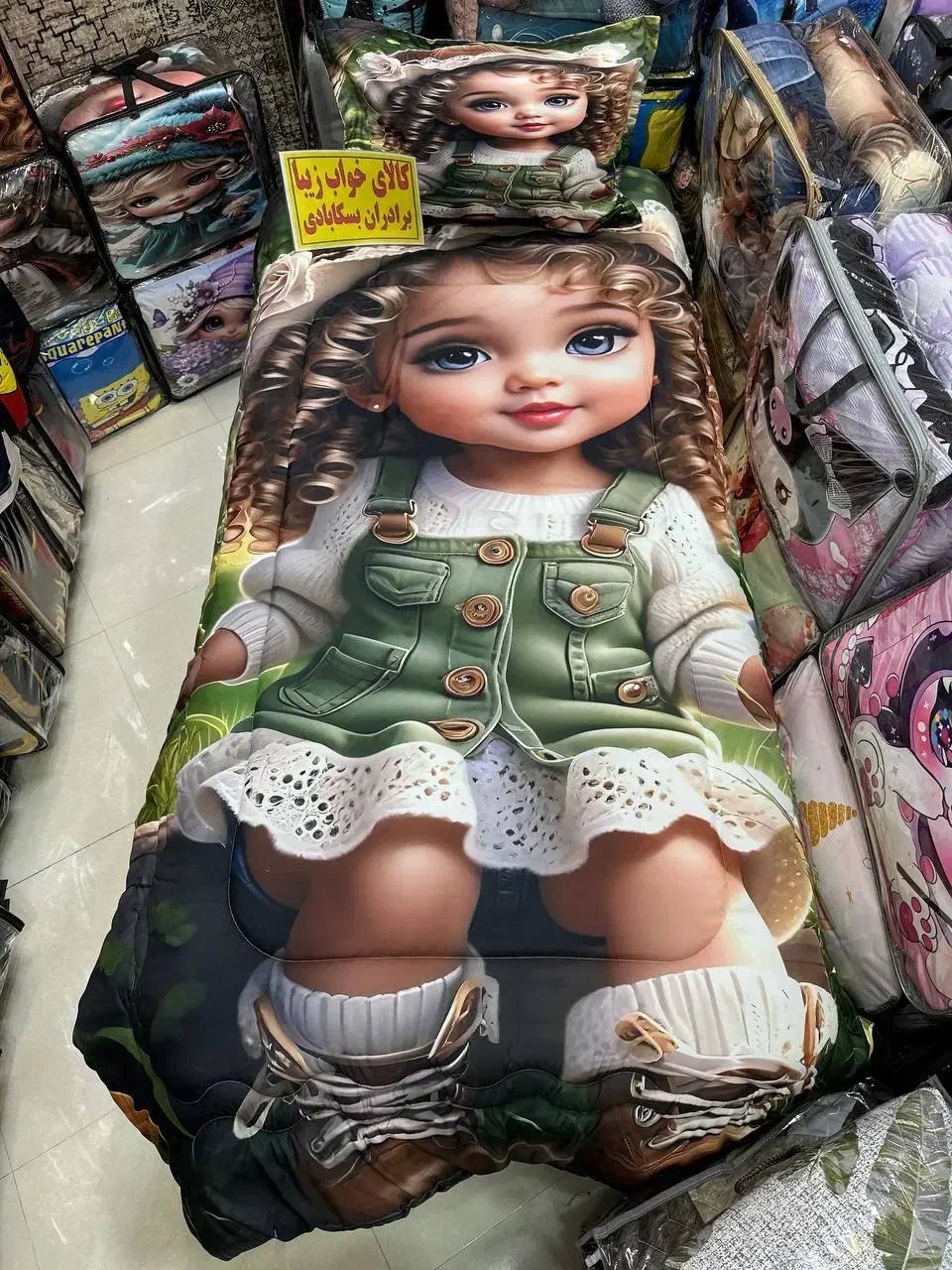 لحاف روتختی یکنفره سه بعدی دخترانه نچرال بسکابادی|سرویس روتختی|مشهد, پایین خیابان|دیوار