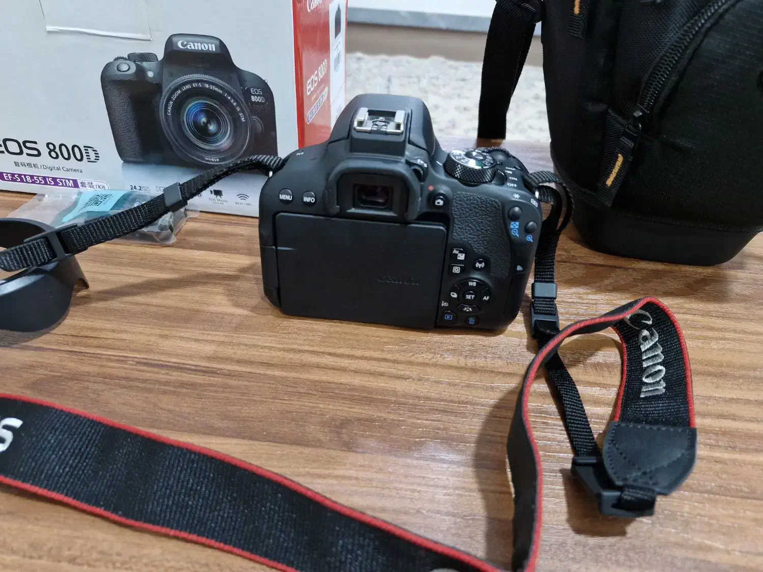 دوربین عکاسی کانن 800d با لنز 55*18|دوربین عکاسی و فیلم‌برداری|بوکان, |دیوار