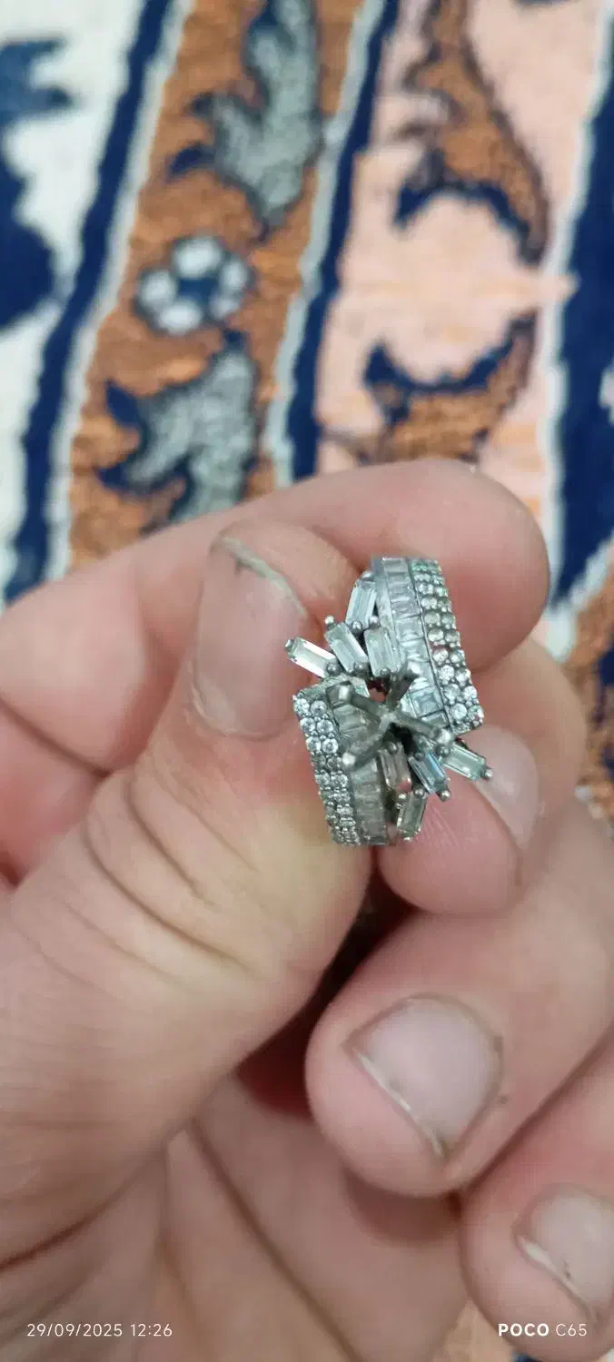 انگشتر زنانه نقره اصل|جواهرات|بهارستان, |دیوار