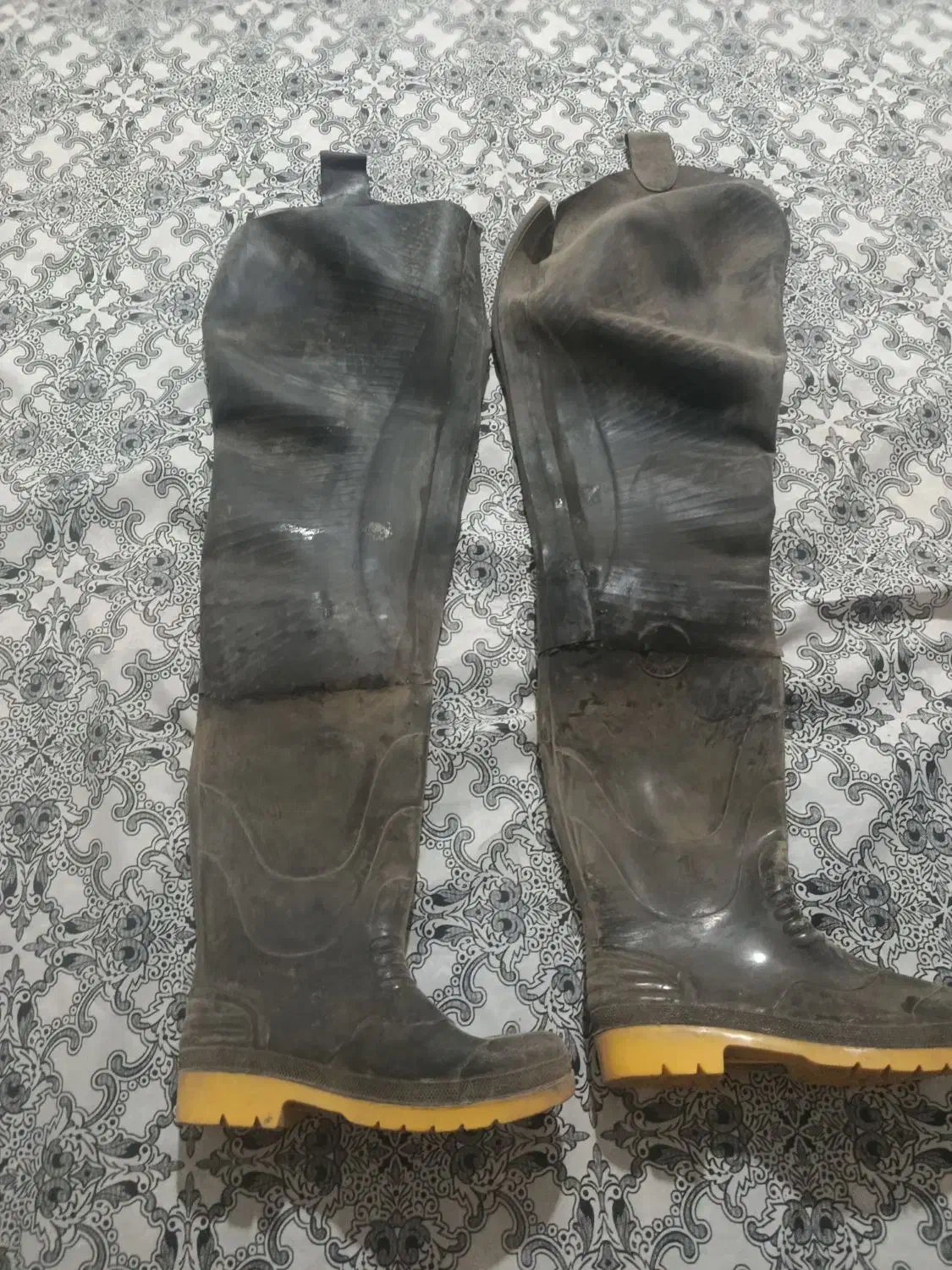 یک جفت چکمه شکار تا کمر سایز 42|کیف، کفش، کمربند|مهاباد (آذربایجان غربی), |دیوار