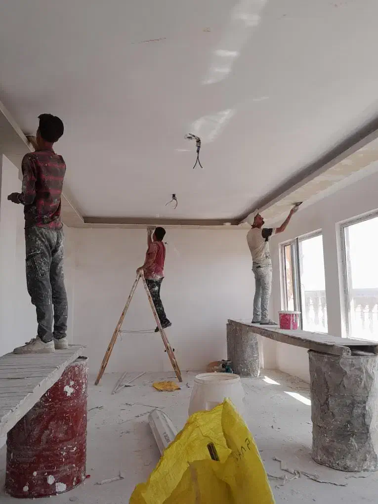 نقاشی ساختمان قناعت|خدمات پیشه و مهارت|نیشابور, شهرک بسیج|دیوار