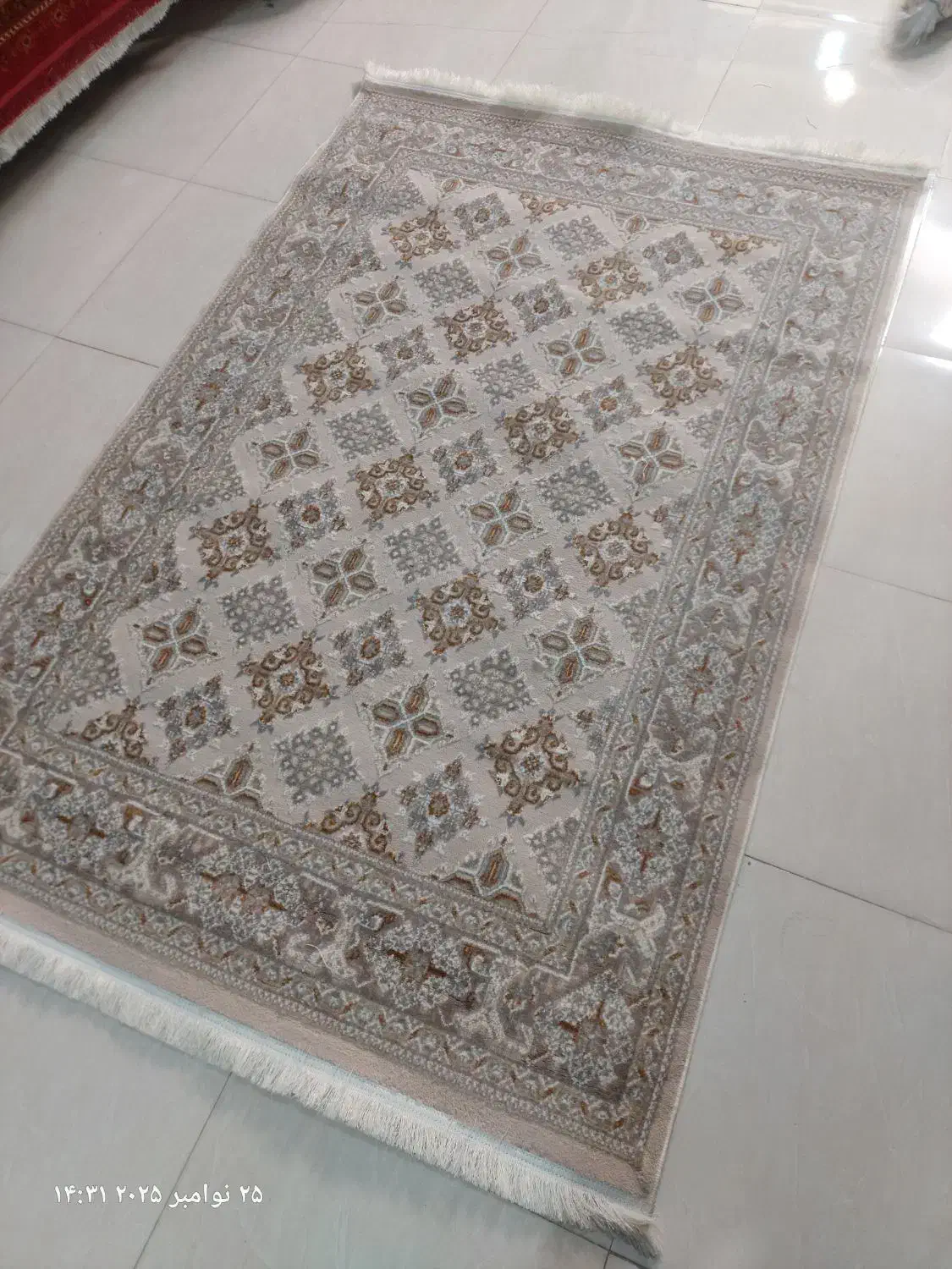 فرش ۴ متری رنگ بژ رنگ نسکافهای کد آینه|فرش|مشهد, توس (بلوار توس)|دیوار