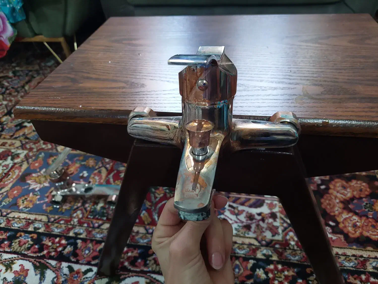 ست ۵ تیکه شیرآلات در حد نو.فارسان|لوازم سرویس بهداشتی|فارسان, |دیوار