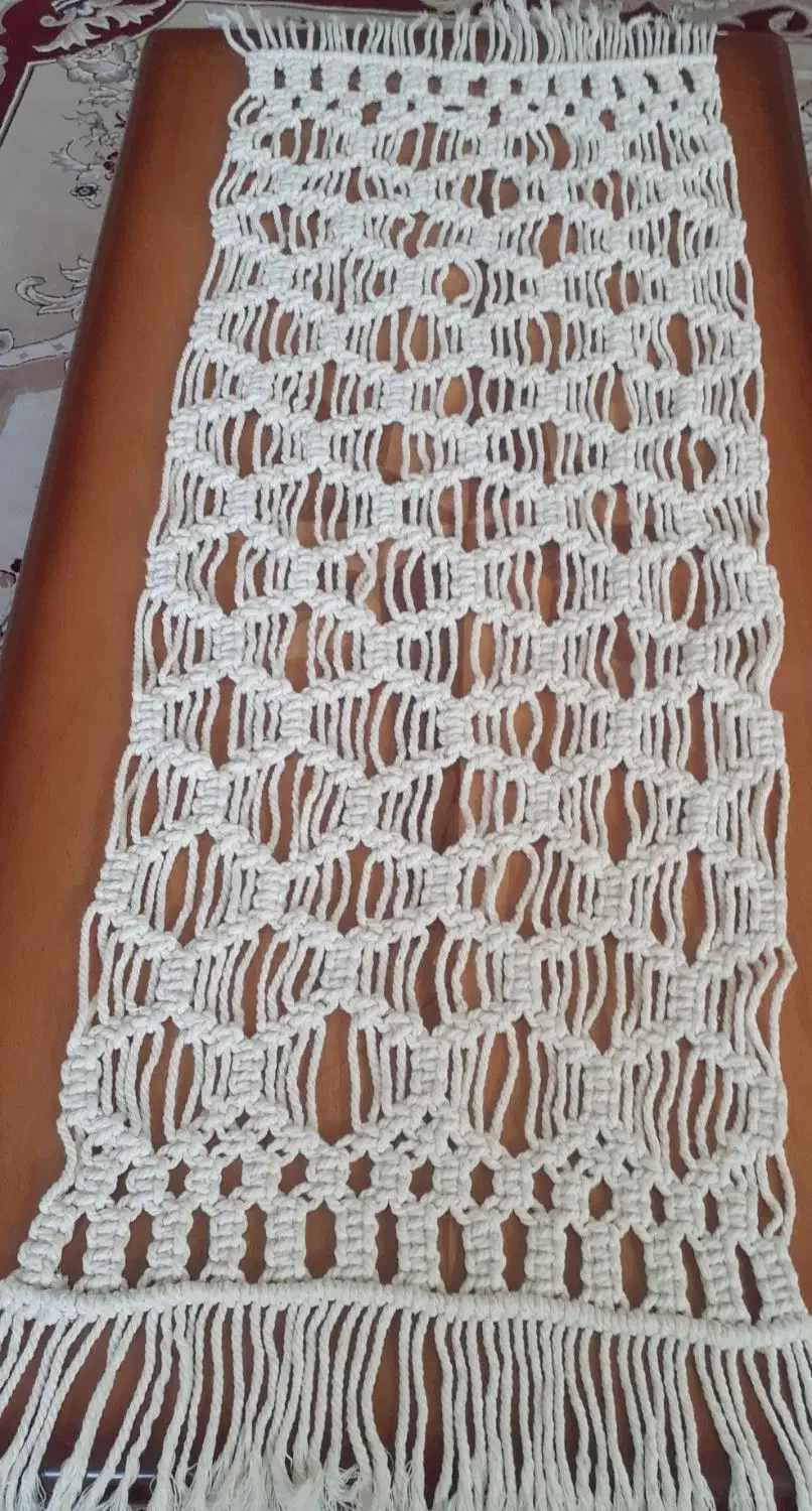 رانر وکوسن مکرومه|پرده، رانر، رومیزی|آباده, |دیوار