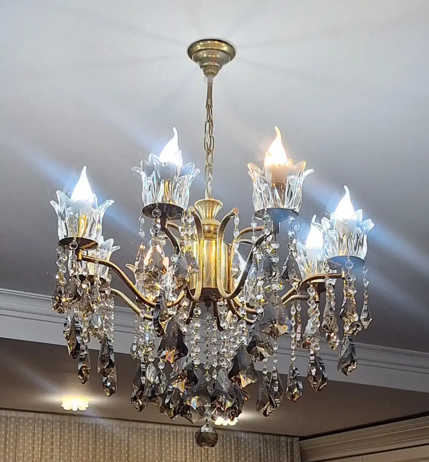 لوستر ۸ شاخه|لوستر و چراغ آویز|تبریز, |دیوار