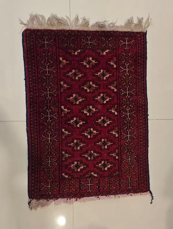 دو عدد قالیچه کوچک دستبافت قدیمی|فرش|کرمانشاه, |دیوار