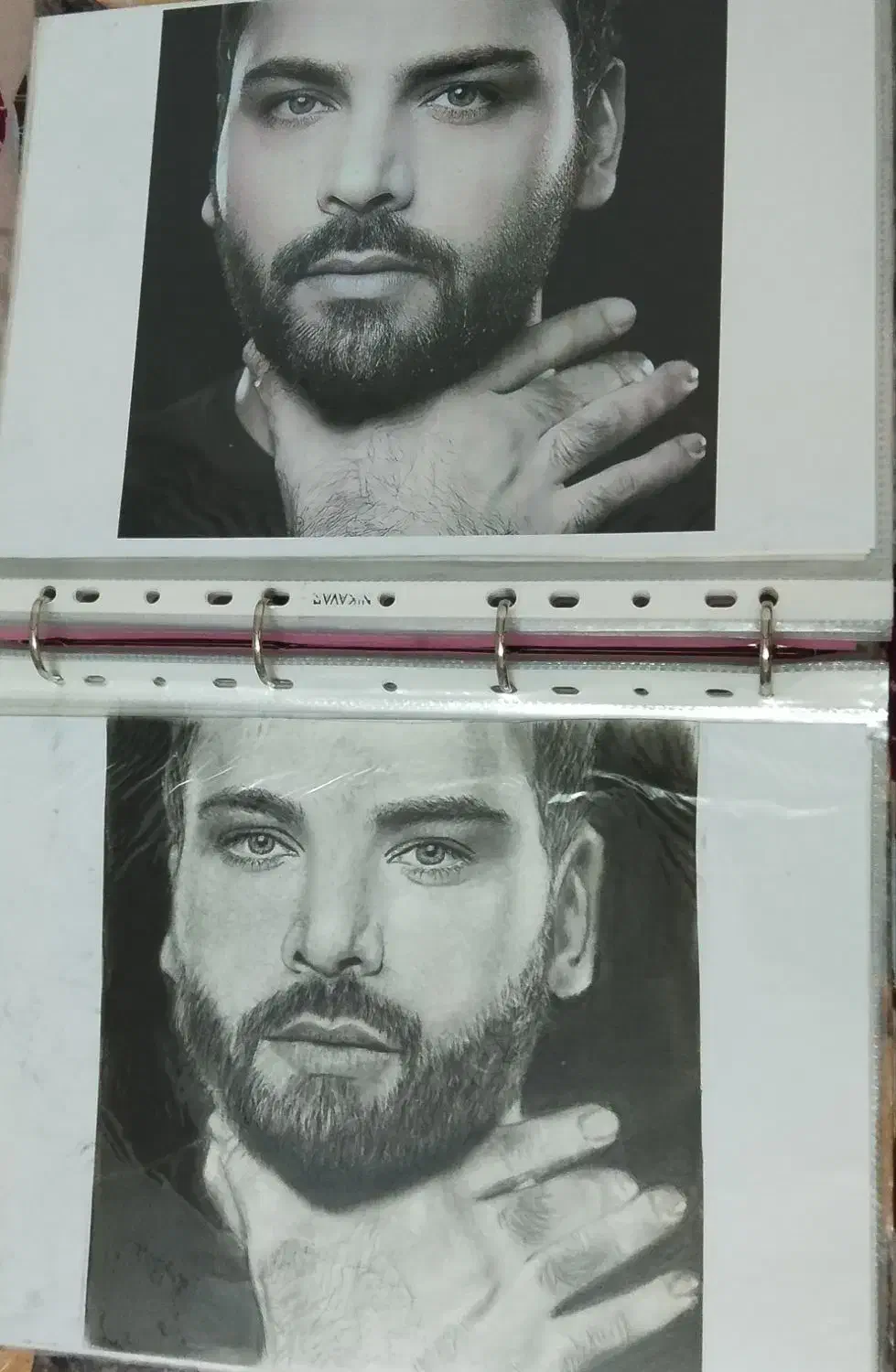 سفارش نقاشی سیاه قلم|تابلو، نقاشی، عکس|قم, زنبیل آباد|دیوار