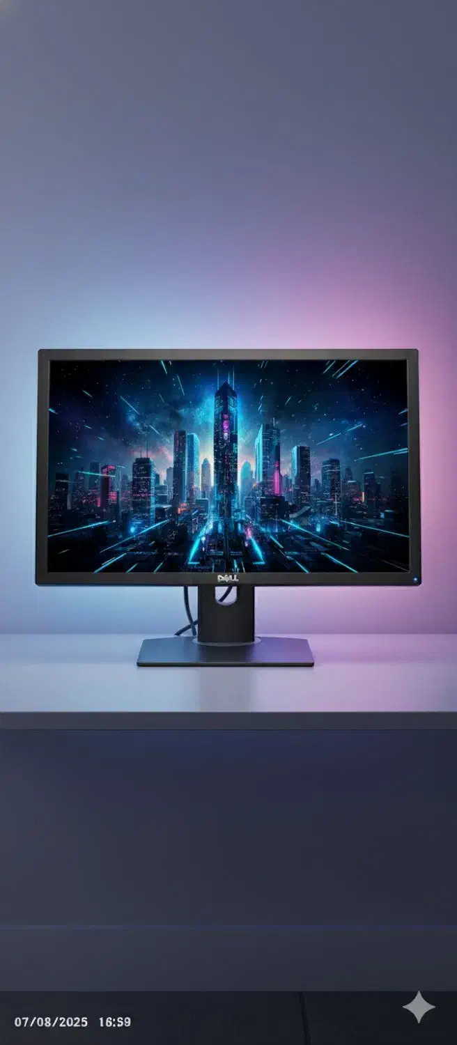 مانیتور 24 اینچ dell ( تلویزیون هم میشه )|قطعات و لوازم جانبی رایانه|تبریز, |دیوار