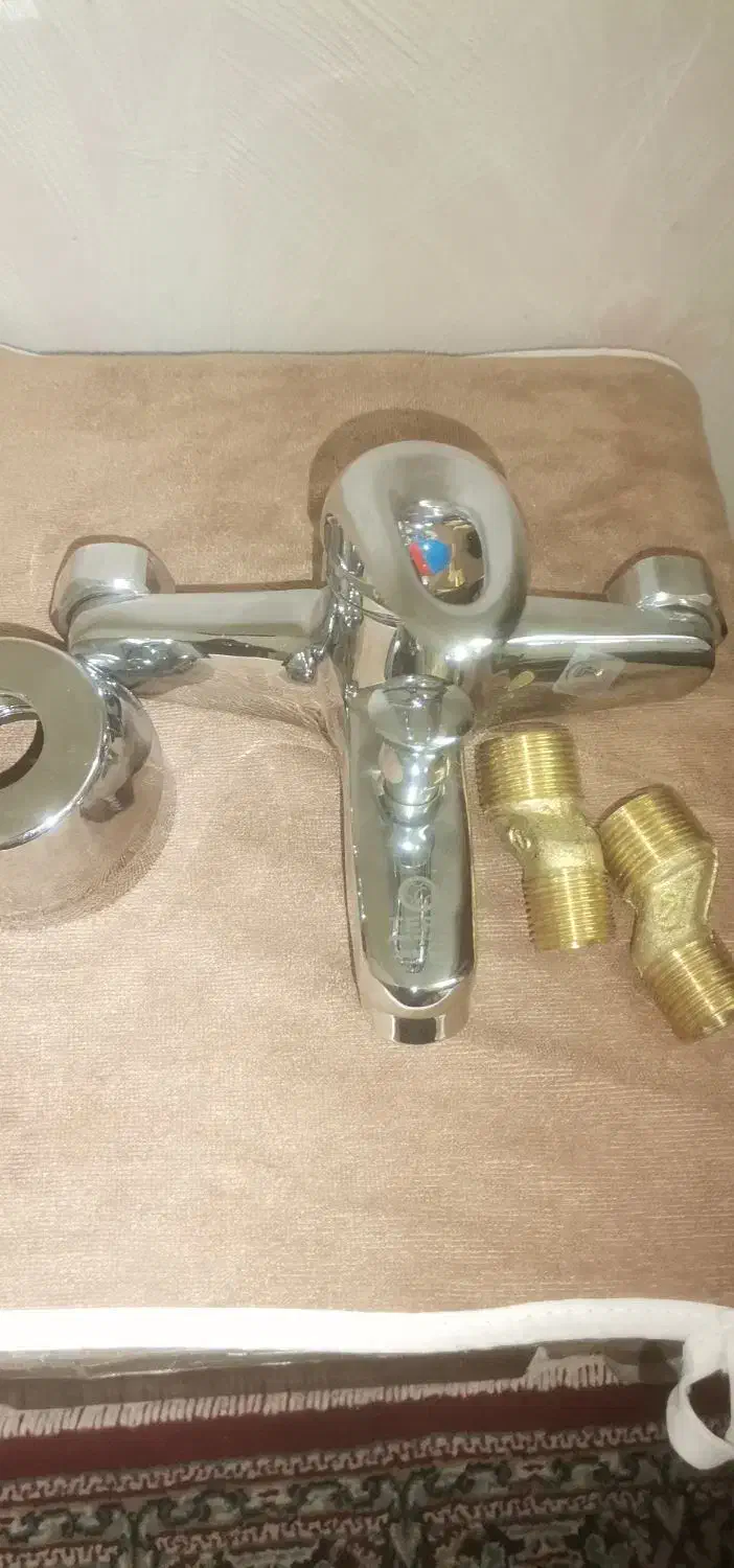 شیرحمام کروم مدل اسپانیایی|لوازم حمام|پرند, فاز ۱|دیوار