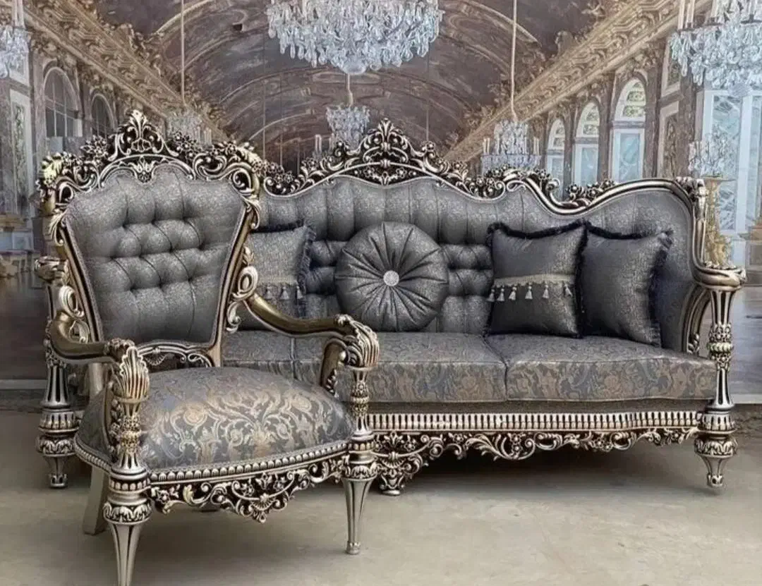 مبل سلطنتی مدل پیچک|مبلمان خانگی و میز عسلی|رشت, سیا اسطلخ|دیوار