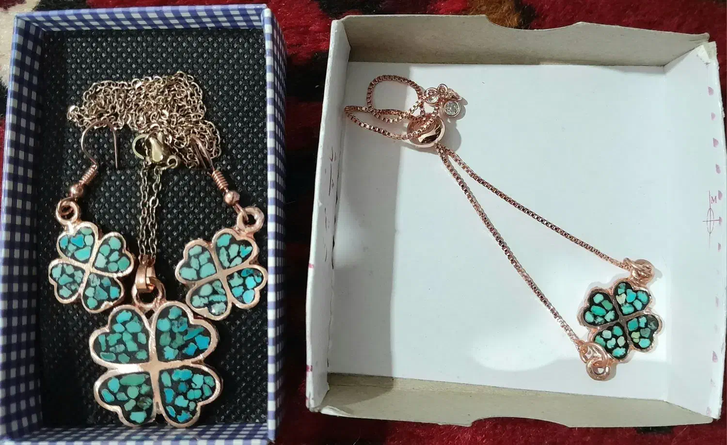 نیم ست طلاروس فیروزه نیشابور|جواهرات|بستان آباد, |دیوار