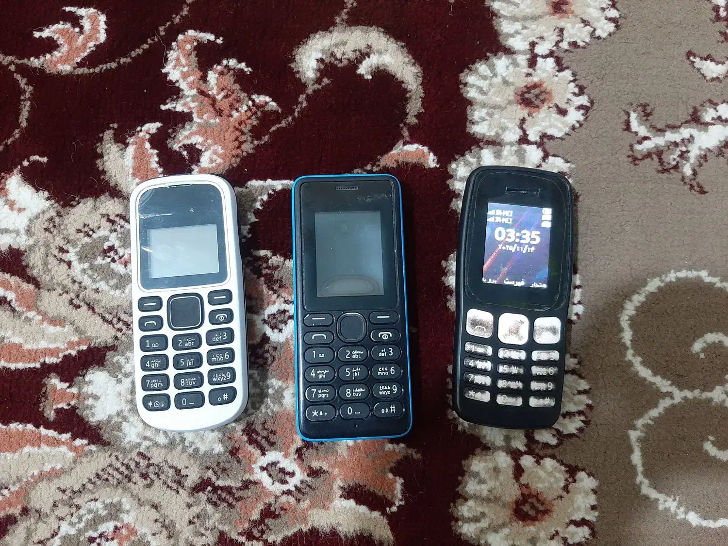 گوشی نوکیا ساده ۳تا بافلش و ساعت سراوان|موبایل|سراوان, |دیوار