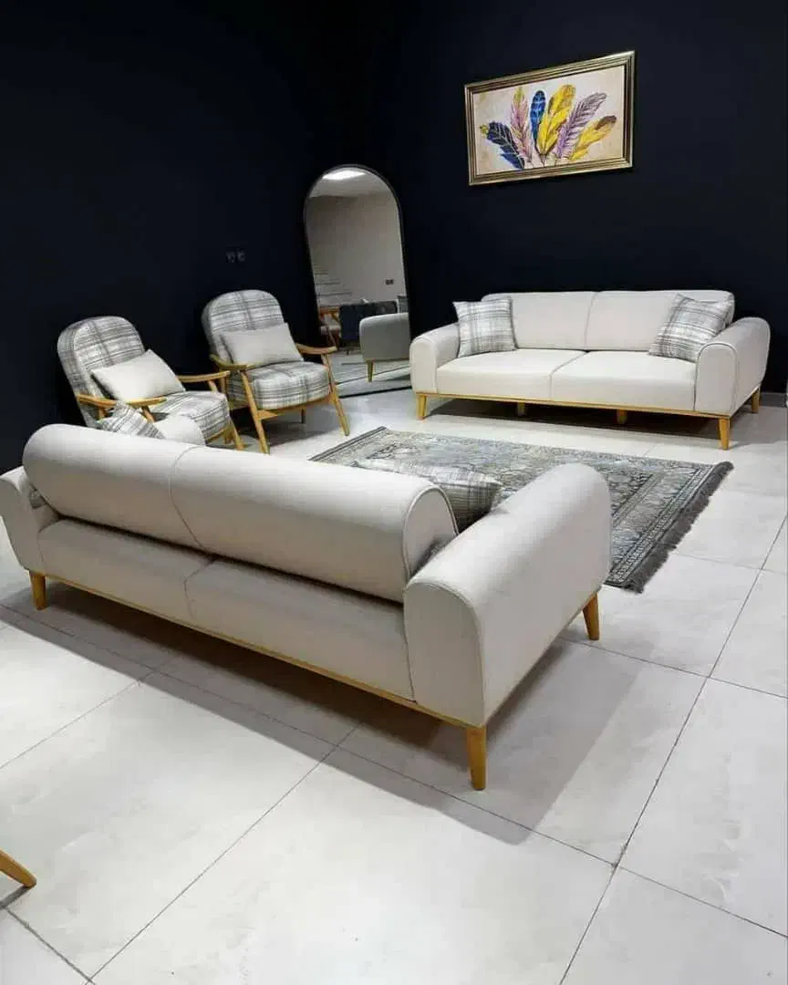 مبل دسته چوبی|مبلمان خانگی و میز عسلی|ایلام, |دیوار