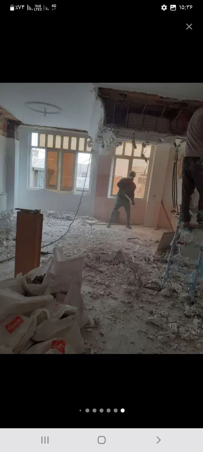 تخریب ساختمان تخری ب کار تخریب بتن کندن چاله|خدمات پیشه و مهارت|اسلام‌شهر, شهرک واوان|دیوار