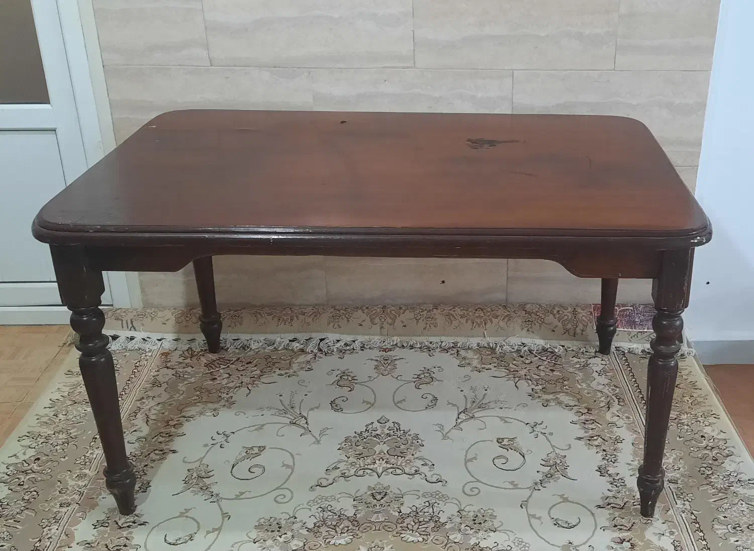 میز۶نفر چوب گردو مناسب(مطالعه خیاطی غذاخوری)|میز و صندلی غذاخوری|شوش, |دیوار