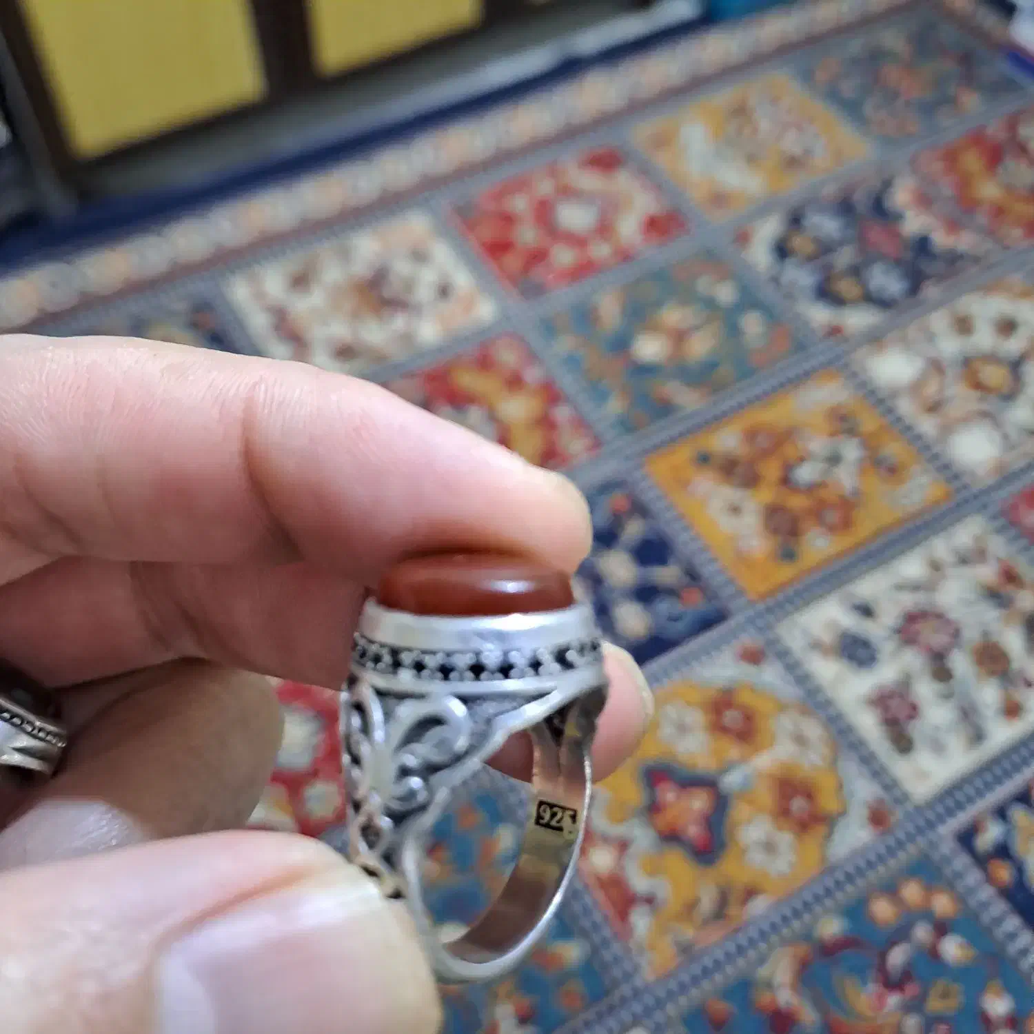 سه عدد انگشتر نقره دست ساز قدیمی بفروش میرسد|جواهرات|اراک, |دیوار