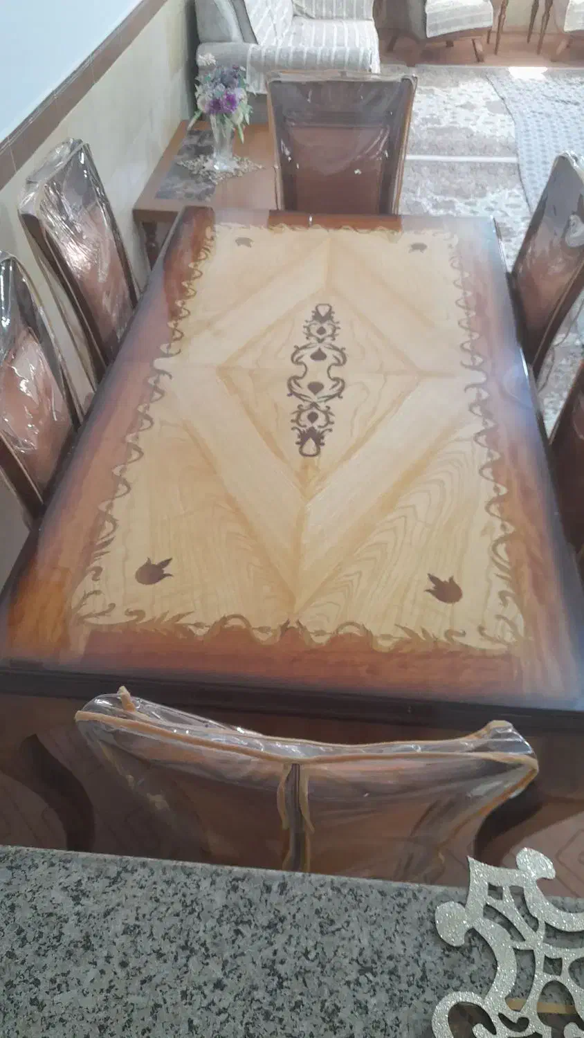 میزغذاخوری ۶نفره|میز و صندلی غذاخوری|قروه, |دیوار